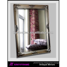 True Quality Mirror Standing Wooden Mirror in silver color